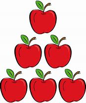 Image result for Clip Art Number 4 with Picture of Apple's