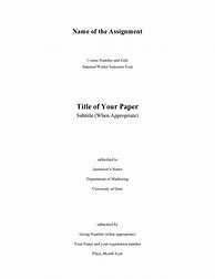 Image result for Template for Title Page