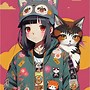 Image result for Galaxy Anime Cat Girl