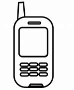 Image result for Clip Art 1C Phone Black and White