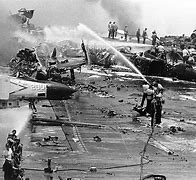Image result for USS Forrestal Explosion