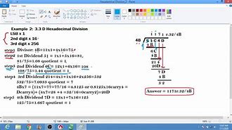 Image result for Hexadecimal Division