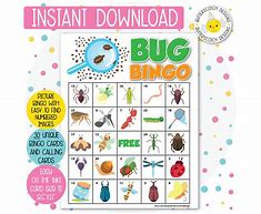 Image result for Bug Bingo Printable