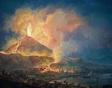 Image result for Pompeii Eruption Art
