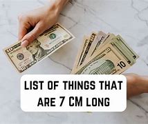 Image result for How Long Are 7 Cm