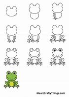 Image result for How to Draw a Standing Frog