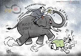 Image result for Demonetisation in India Cartoon