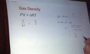 Image result for Gas Density Equation