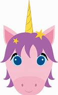 Image result for Cute Unicorn Head Clip Art