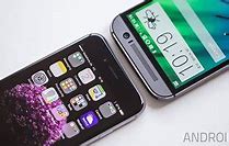 Image result for HTC One M8 vs iPhone 6