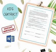 Image result for Kids Contract