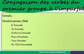 Image result for How to Conjugate Imparfait