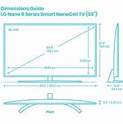 Image result for 55-Inch TV Dimensions Chart