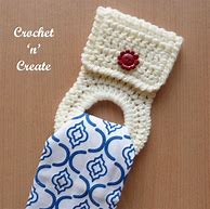 Image result for Fall Kitchen Towel Holder Free Crochet Pattern