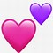 Image result for Sparkling Heart Emoji Purple