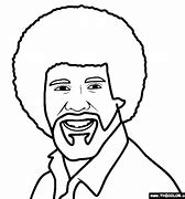 Image result for Bob Ross Thank You Coloring Pages