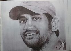 Image result for MS Dhoni Pencil Sketch