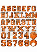 Image result for Basketball Number Font