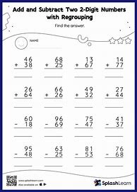 Image result for Subtraction Worksheets 1st Grade