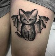 Image result for Bat Cat Tattoo