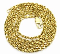 Image result for Solid Gold Rope Chain