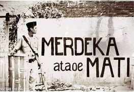 Image result for Text Merdeka Atau Mati