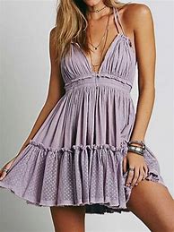 Image result for Purple Summer Dress