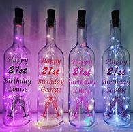 Image result for Personalised 21st Champagne Bottle
