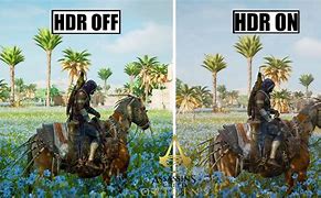 Image result for HDR vs Non HDR Game
