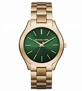 Image result for Gold Watch Band Green Face