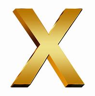 Image result for Golden Letter X