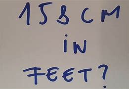 Image result for 158 Cm in Feet