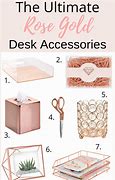Image result for Rose Gold Desk Accessories