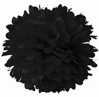 Image result for Tissue Pom Poms Black