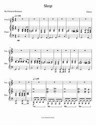 Image result for My Chemical Romance Piano Notes