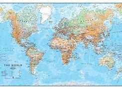 Image result for Large Wall World Map Physical