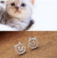 Image result for Cute Cat Earrings
