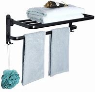 Image result for Hotel Towel Racks Double Shelf