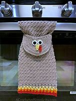 Image result for Crochet Free Turkey Towel Holder Pattern