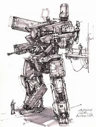 Image result for Mecha Pen Drawing