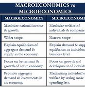 Image result for what is the difference between macroeconomics and microeconomics