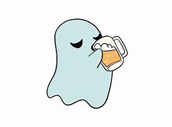 Image result for Ghost Holding Beer and Wine