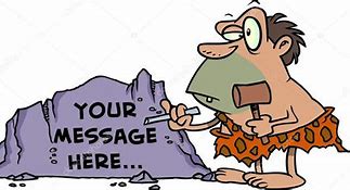 Image result for Caveman with Stone Tablet and Chisel Images