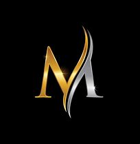 Image result for Gold M Logo Blue Background