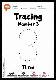 Image result for Trace Number 3 Printable