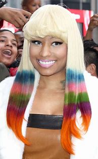 Image result for Nicki Minaj Colorful Hair