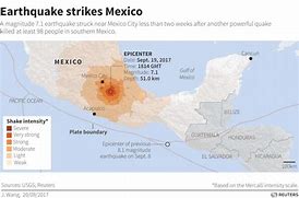 Image result for Mexico City Earthquake Map