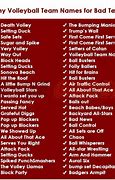 Image result for Unique Volleyball Team Names