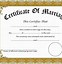 Image result for Blank Marriage Certificate Template