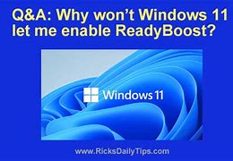 Image result for ReadyBoost Windows 11